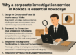 corporate investigation service in kolkata